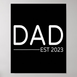Vater Est erster Vatertag für Papa Poster