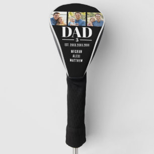 Vater Est. Jahr Name Zahl Fett Schrift 3 Foto Golf Headcover