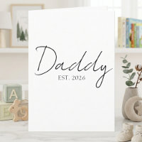 Vater EST-Jahr süße Ankündigungs-Schrift-Design
