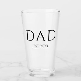 Vater Est Modern New Daddy zum Vater geworben Glas