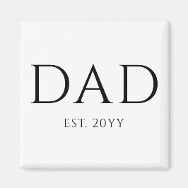 Vater Est Modern New Daddy zum Vater geworben Magnet