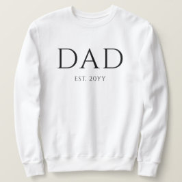 Vater Est Modern New Daddy zum Vater geworben Sweatshirt