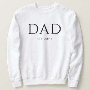 Vater Est Modern New Daddy zum Vater geworben Sweatshirt