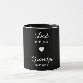 Vater est. & Opa est. Tasse - Geschenk für ein Jah