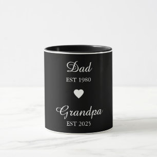 Vater est. & Opa est. Tasse - Geschenk für ein Jah
