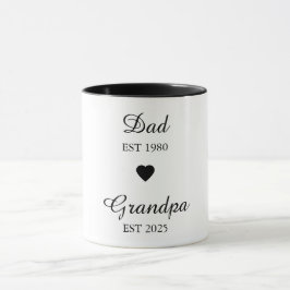 Vater est. & Opa est. Tasse - Geschenk für ein Jah