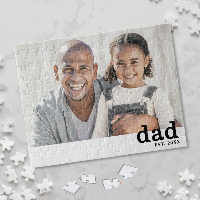 Vater Established Vater Foto Puzzle (Dad Established Father Photo Jigsaw Puzzle)