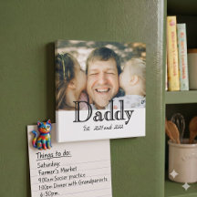 Vater etabliert Foto Minimales Vatertagsgeschenk