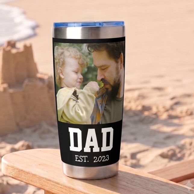 Vater Etabliert Foto Vatertag Geschenk  Thermobecher (Von Creator hochgeladen)