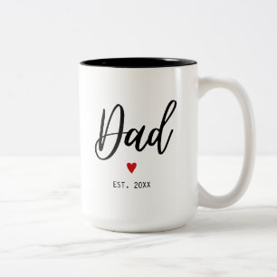 Vater etabliert Modernes Minimalistisch Zweifarbige Tasse