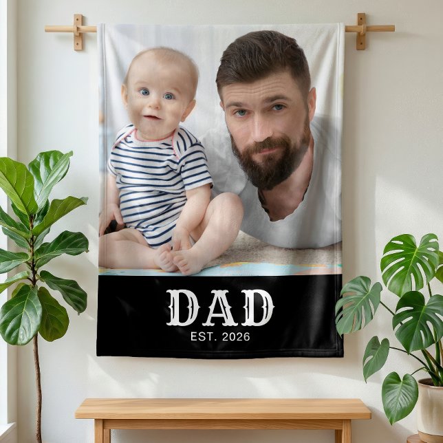 Vater etablierte fette Typografie Foto Fleecedecke (Von Creator hochgeladen)