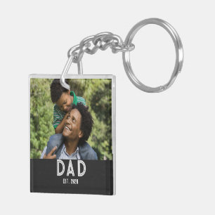 Vater etablierte Foto-Geschenk Vatertag Magnet Schlüsselanhänger