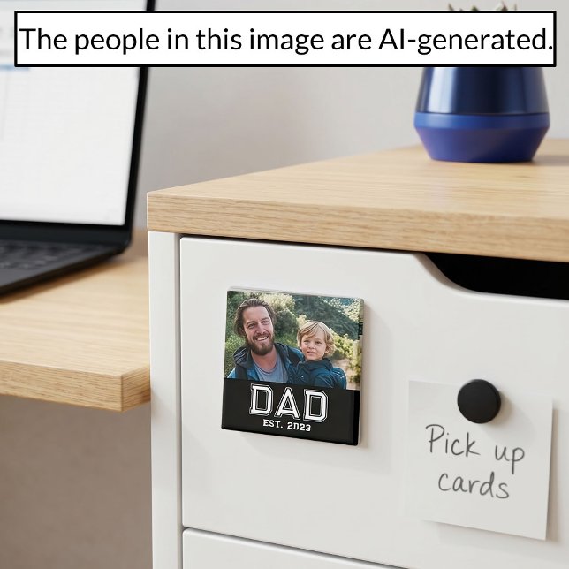 Vater Etablierte Fotogeschenk Magnet (Von Creator hochgeladen)