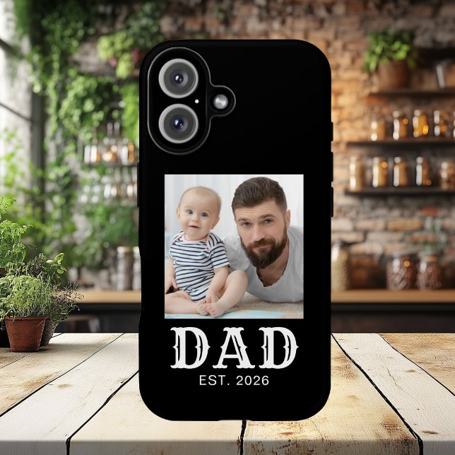 Vater Etablierte Typografie Foto Schwarz Case-Mate iPhone Hülle (Von Creator hochgeladen)