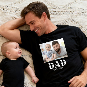 Vater etablierte Typografie Foto T-Shirt