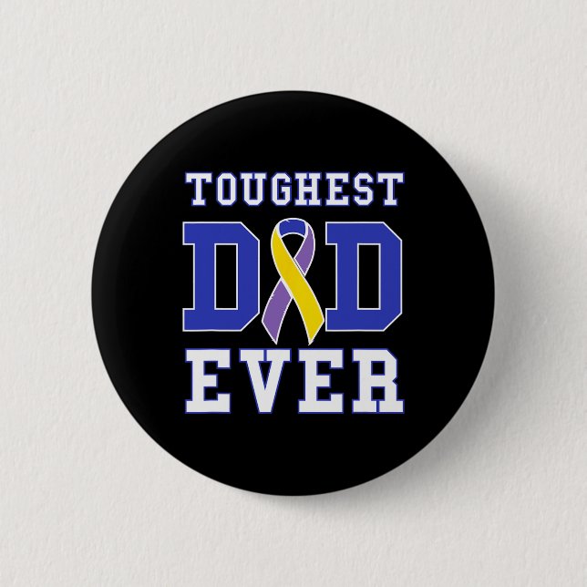 Vater Ever - Blase Cancer Awareness Ribbon Button (Vorderseite)