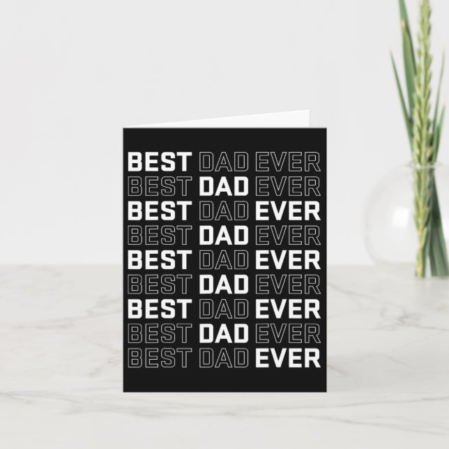 Vater Ever - Einzigartiger Vatertag Männer Karte (Vorderseite)