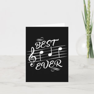 Vater Ever Musiknotens Musiker Vatertag Karte