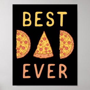 Vater Ever Pizza Lover Vathers Day Papa Elternscha Poster