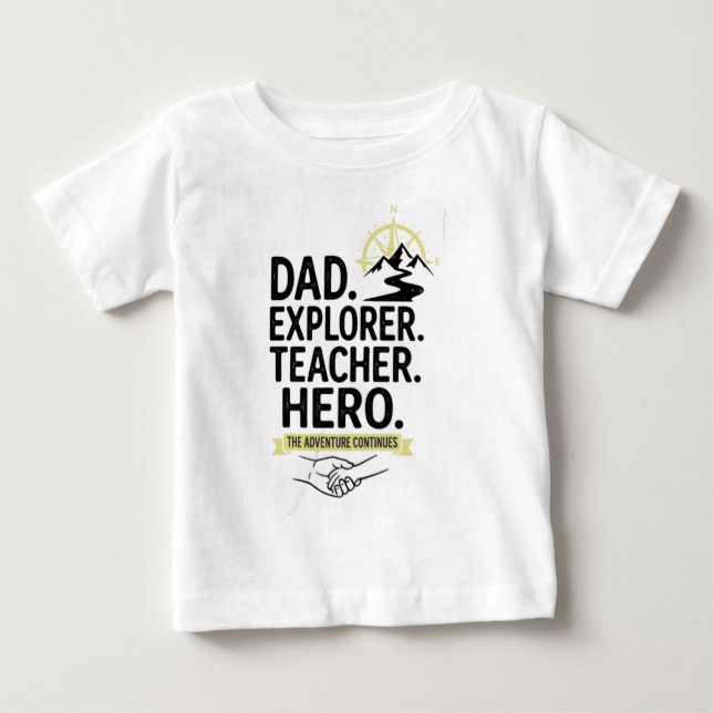 Vater Explorer Lehrer Held T-Shirt | Abenteuer Vat (Vorderseite)