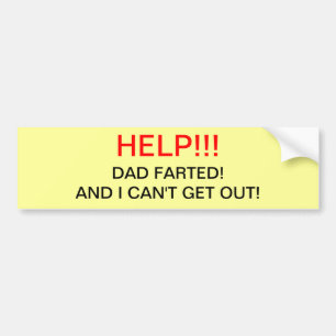 Vater Farted Autoaufkleber