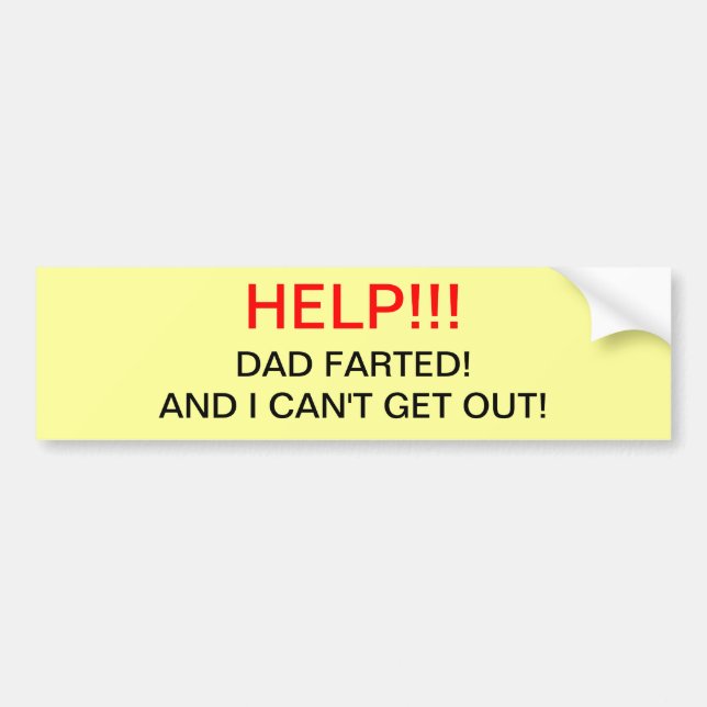 Vater Farted Autoaufkleber (Vorne)