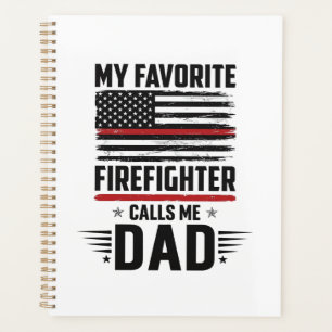 Vater-Feuerwehrmann-Flagge Vintage-Gravur-Design_1 Planer