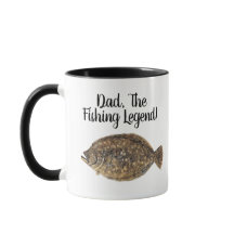 Vater Fischen Legend Flounder Fisch Fischer