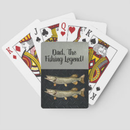 Vater Fischfang Legend Northern Pike Fisherman Spielkarten