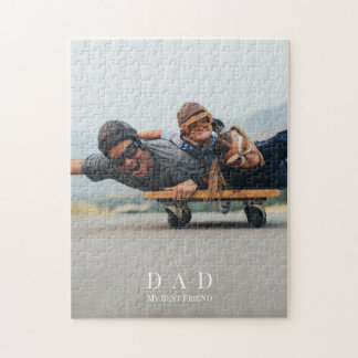 Vater Foto Familie Minimalistisches Puzzle