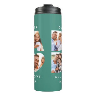 Vater Foto Moderne Typografie Kindergeschenk Thermosbecher