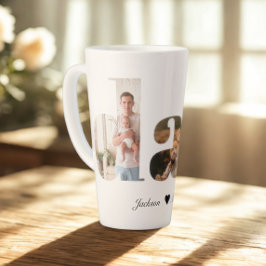 Vater-FotoCollage, einmaliges Geschenk für Vater Milchtasse