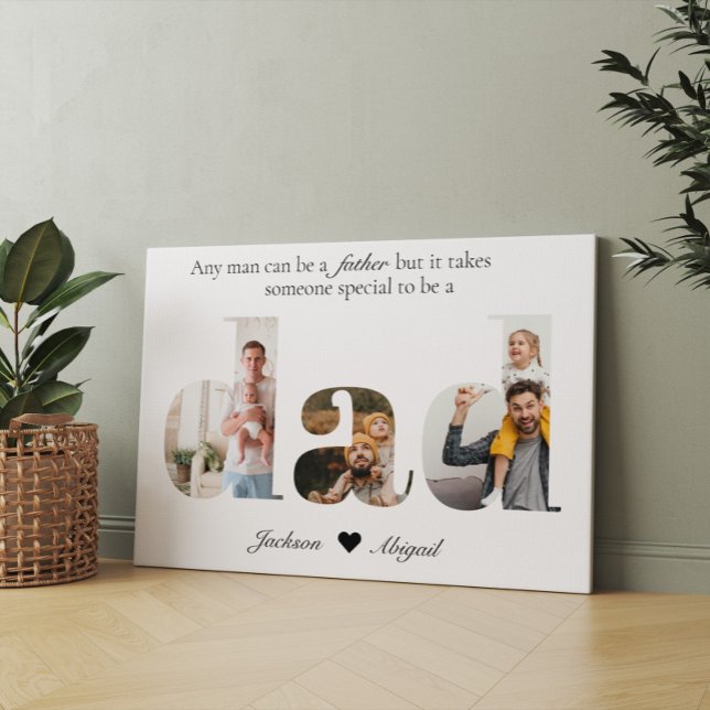 Vater FotoCollage, Geburtstagsgeschenk für Vater Leinwanddruck (Von Creator hochgeladen)