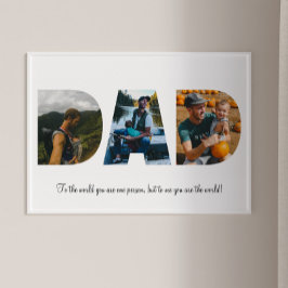 Vater-FotoCollage Poster