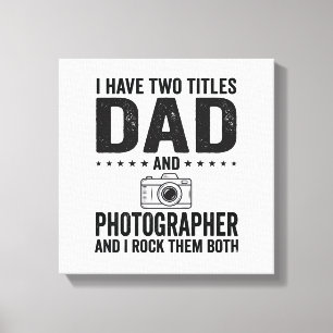 Vater Fotograf Vintage Gravur Shirt Design_1 Leinwanddruck
