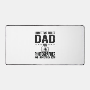 Vater Fotograf Vintage Gravur Shirt Design_1 Schreibtischunterlage