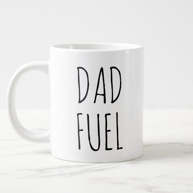 "Vater Fuel" Einfaches modernes Bauernhaus Jumbo-Tasse (Links)