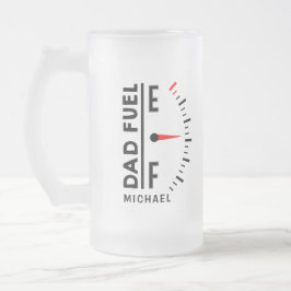 Vater Fuel Funny Vatertag Geburtstag Personalisier Mattglas Bierglas