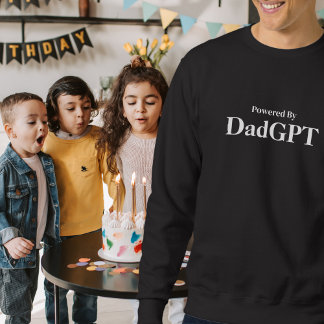 Vater Funny Birthday - Powered by DadGPT - Ai Joke Sweatshirt
