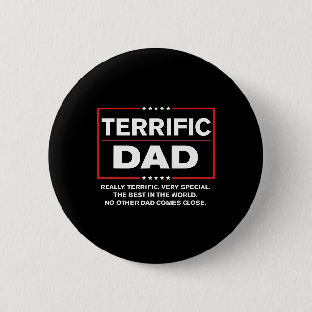 Vater - Funny Donald Trump Fathers Day Gift Button (Vorderseite)