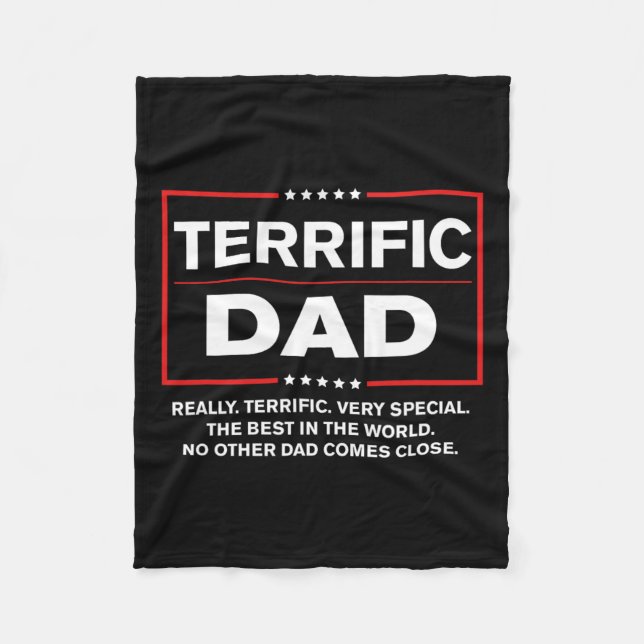 Vater - Funny Donald Trump Fathers Day Gift Fleecedecke (Vorderseite)