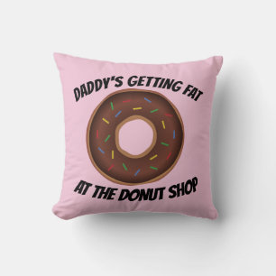 VATER FUNNY DONUT THROW PILLOWS KISSEN