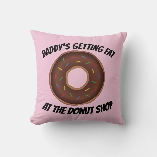 VATER FUNNY DONUT THROW PILLOWS KISSEN (Vorderseite)