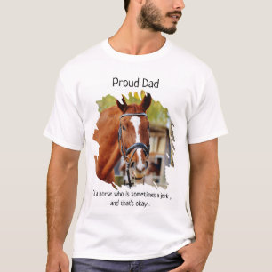Vater - Funny Horse Sprichwort - Foto Reiten Lover T-Shirt