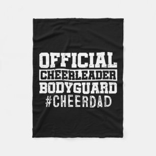 Vater Funny Papa Offiziell Cheerleader Bodyguard Fleecedecke