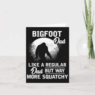 Vater Funny Sasquatch Bigfoot Fathers Day Geschenk Karte