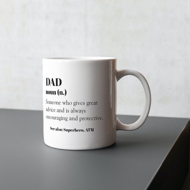 Vater FunnyDefinition Word Noun Geschenk Vatertag Kaffeetasse (Von Creator hochgeladen)