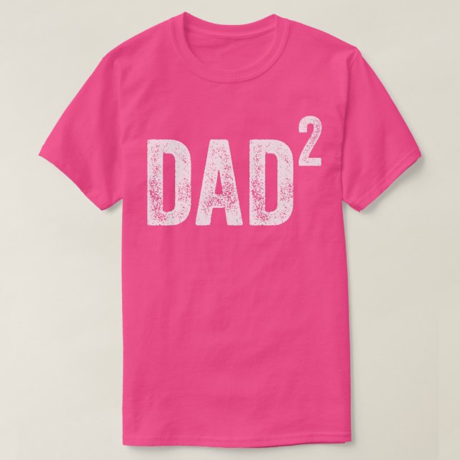 Vater für 2 Kinder 2 Power 2. T-Shirt (Design vorne)