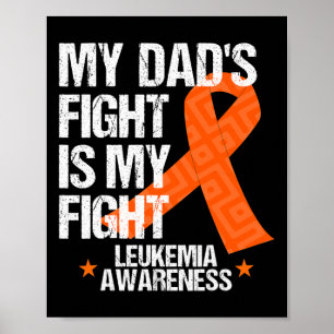 Vater für Bewusstsein - Orange Ribbon - Geschenkid Poster