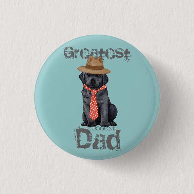 Vater für das Schwarze Labor Button (Vorderseite)